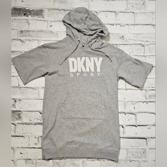 DKNY Outline Logo Hooded Sneaker Dress - Picture 6 of 9